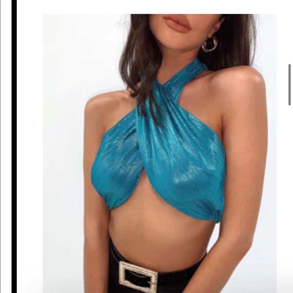 Never worn wrap top